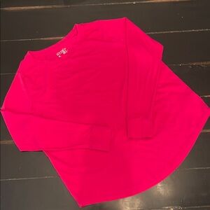 Women's Bright Pink Long Sleeve Top